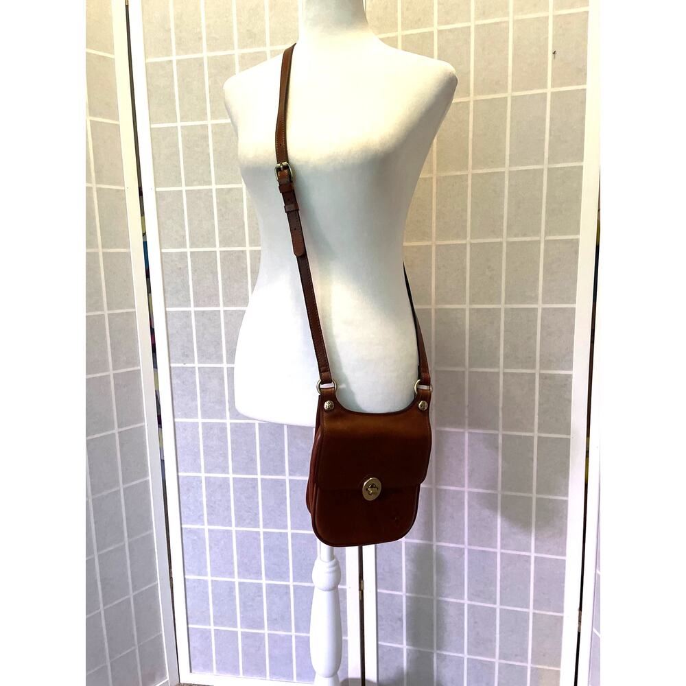 Patricia Nash Leather Crossbody Bag Cognac Brown Boho Equestrian Western Classic - Picture 4 of 7